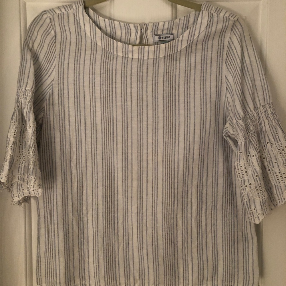 Linen blend top!